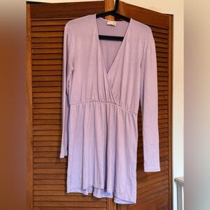 Wilfred Lavender Long Sleeve Dress